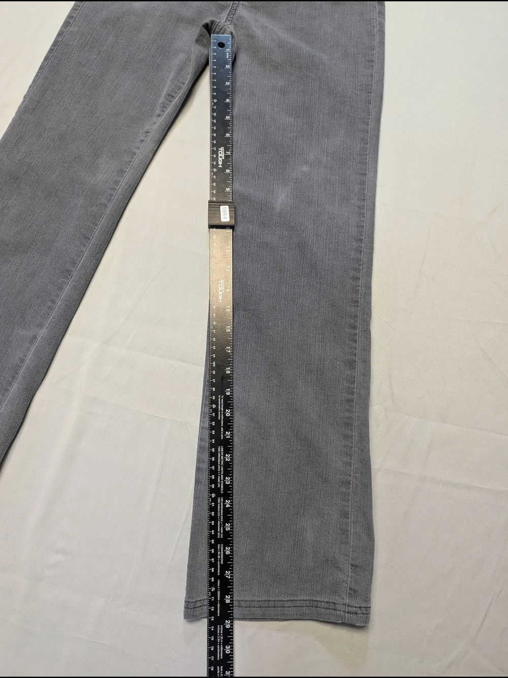 Prana Jeans Women's 6/28 Gray Denim Jade Jean Stretch Mid-Rise Straight Leg